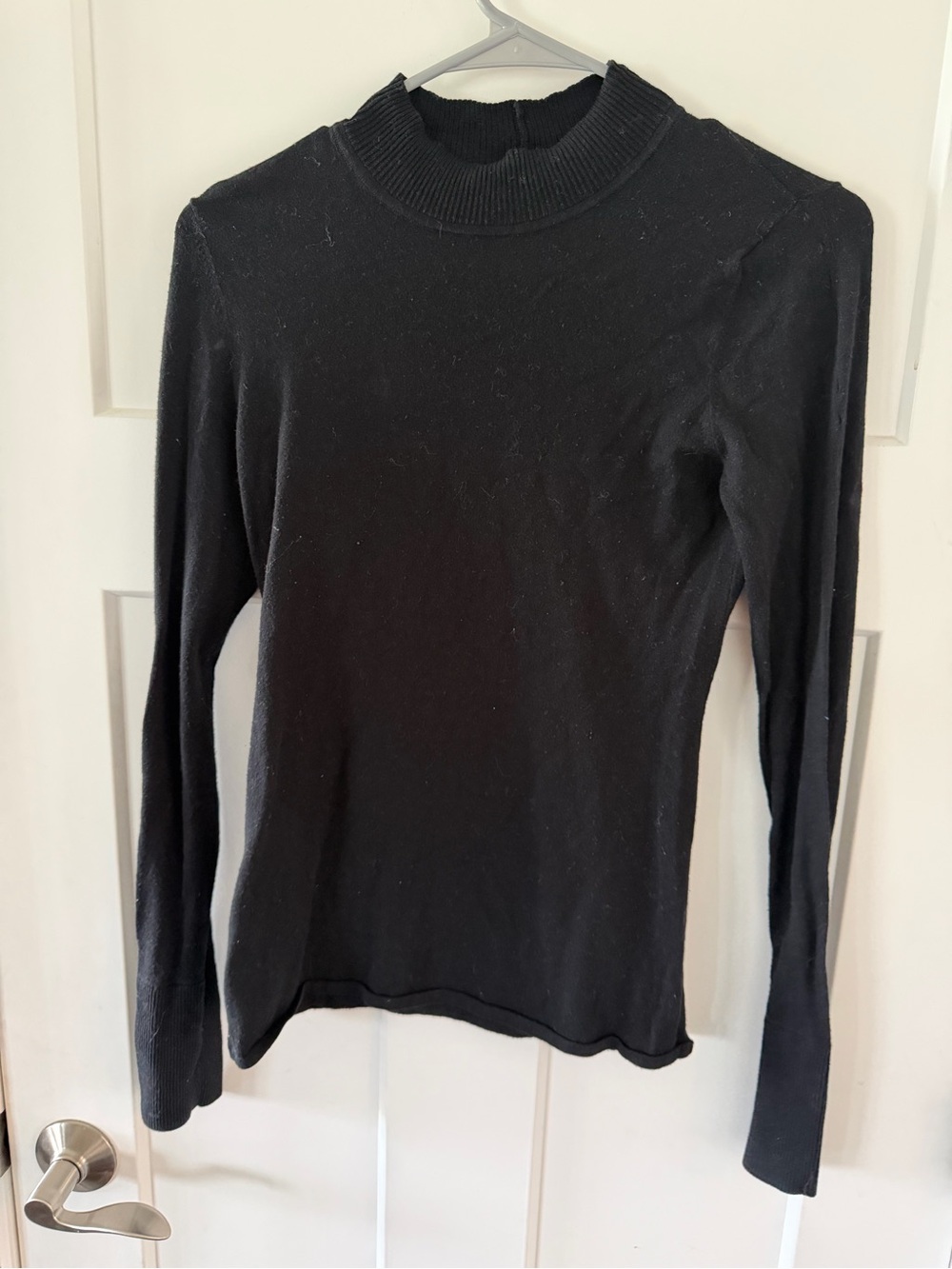 Lululemon Stand Steady Black Long-Sleeve Mock Neck Women's Sweater - XS